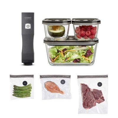 CASO Design OneTouch Eco-Set - Portable vacuum sealer with accessories