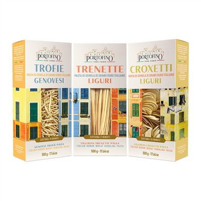 Portofino - Trofie, Trenette and Croxetti Handmade Pasta - 3 x 500 g
