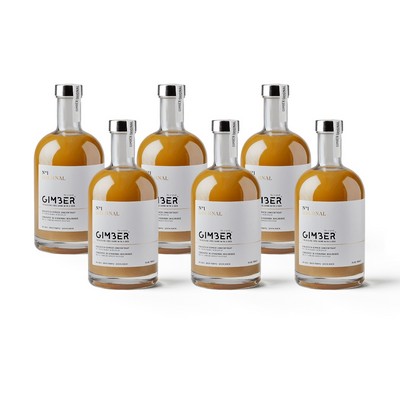 Gimber N°1 Original - Alcohol-free drink with Ginger, Lemon and Herbs - 6 x 700 ml