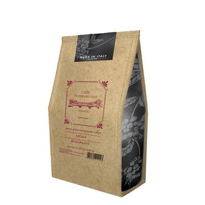 Caffè Pontevecchio Firenze BRUNELLESCHI MOKA Gemahlener Kaffee – Intensiver Geschmack – 250 g