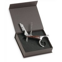 photo Corkscrew with Wooden Handle and Capsule Cutter 1