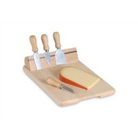photo Cheese Tasting Board with 4 Cheese Cutters and Magnetic Support 1