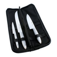 photo Chef Knives Set with Pouch - Paring Knife, Roasting Knife and Kitchen Knife 15 cm - Manic 1