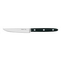 photo Couteau à Steak 11 cm - Inox Satiné - Ligne Dauphin - Manche Noir 1