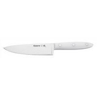 photo Kitchen Knife 15 cm - Stainless Steel Satin Finish - Dolphin Line - White Handle 1