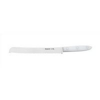 photo Serrated Bread Knife 22 cm - Stainless Steel Satin Finish - Dolphin Line - White Handle 1