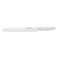 photo Cured Meat Knife 23 cm - Stainless Steel Satin Finish - Dolphin Line - White Handle 1