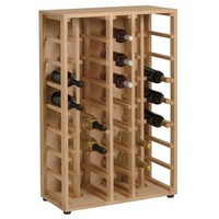photo Linear wine cellar - Solid pine wine cellar for 40 bottles 1