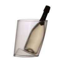 photo Eiskübel – Eimer aus transparentem, mattem Kunststoff 1