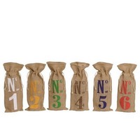photo Jute Blind Tasting Set - Set of 6 numbered natural jute bags 1