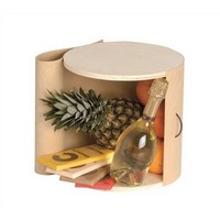 photo Wooden leaf cylinder for gift basket - 28 1