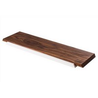 photo DUE CIGNI - 7x2 Line - Smooth walnut centerpiece with cutting board holder - Made in Italy 1