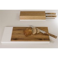 photo DUE CIGNI - Línea 7x2 - Tabla para cortar pan pequeña en madera de Fresno con soporte para tabla de 3
