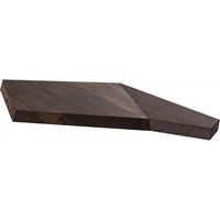 photo DUE CIGNI - Vela Line - Walnut Wood Chopping Board 25x20x2.3 cm - Made in Italy 1