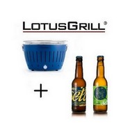 photo New 2023 Blue Barbecue with Batteries and USB Power Cable + 2 Craft Beers 1