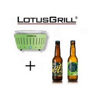 photo Nuovo Barbecue 2023 XL Verde con Batterie e Cavo di Alimentazione USB+2 Birre Artigianali 1