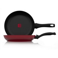 photo Set of 4 B Chef Non-Stick Pans - Red 6