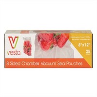 photo Pack of 25 Vertical Vacuum Bags - 20 x 30 x 5 cm - BPA, Lead and Phthalates Free 1