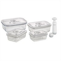 photo Transparent container for vacuum packaging Set of 4 rectangular pieces 1