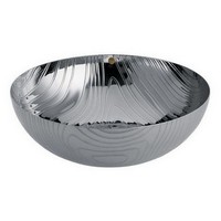 photo Alessi-Veneer Bowl in 18/10 stainless steel with relief decoration 1