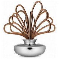 photo Alessi-Uhhh Leaf diffuser for rooms in porcelain and mahogany wood 1