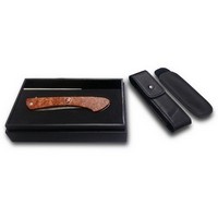 photo BERKEL Folding Knife - Stabilized Briar WG10 blade, cardboard box and pocket case 2