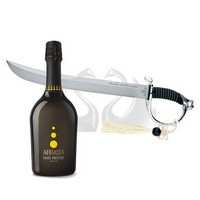 photo Fox Sommelier's Saber with Steel Handle - Cuvee Prestige Extra Dry Sparkling Wine - 0.75 1