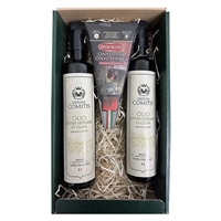 photo Geschenkbox mit nativem Olivenöl extra, 2 x 500 ml und 40 Monate Parmesan 2