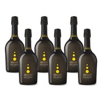 photo Mango de acero de sable de sumiller con 6 botellas de vino espumoso extra seco Abbazia 3