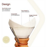 photo Chemex - 6 Cup Coffee Maker for American Coffee in Glass with Anti-Burn Handle + 100 Filters 7