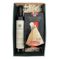 photo Geschenkbox mit nativem Olivenöl extra 750 ml und 24 Monate Parmesan 2