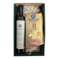 photo Geschenkbox mit nativem Olivenöl extra 750 ml und 40 Monate Parmesan 2