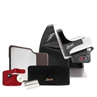 photo Home Line 250 Plus Slicer Black - Complete kit with cutting board, sharpener, tongs and cover 1