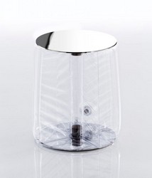 HELLY EKO TABLE - STAINLESS STEEL STRUCTURE - TRANSPARENT