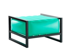 YOMI EKO TABLE WITH LIGHTING - BLACK WOODEN STRUCTURE - GREEN