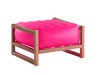photo YOMI EKO POUF WITH LIGHTING - WOODEN STRUCTURE - PINK 1