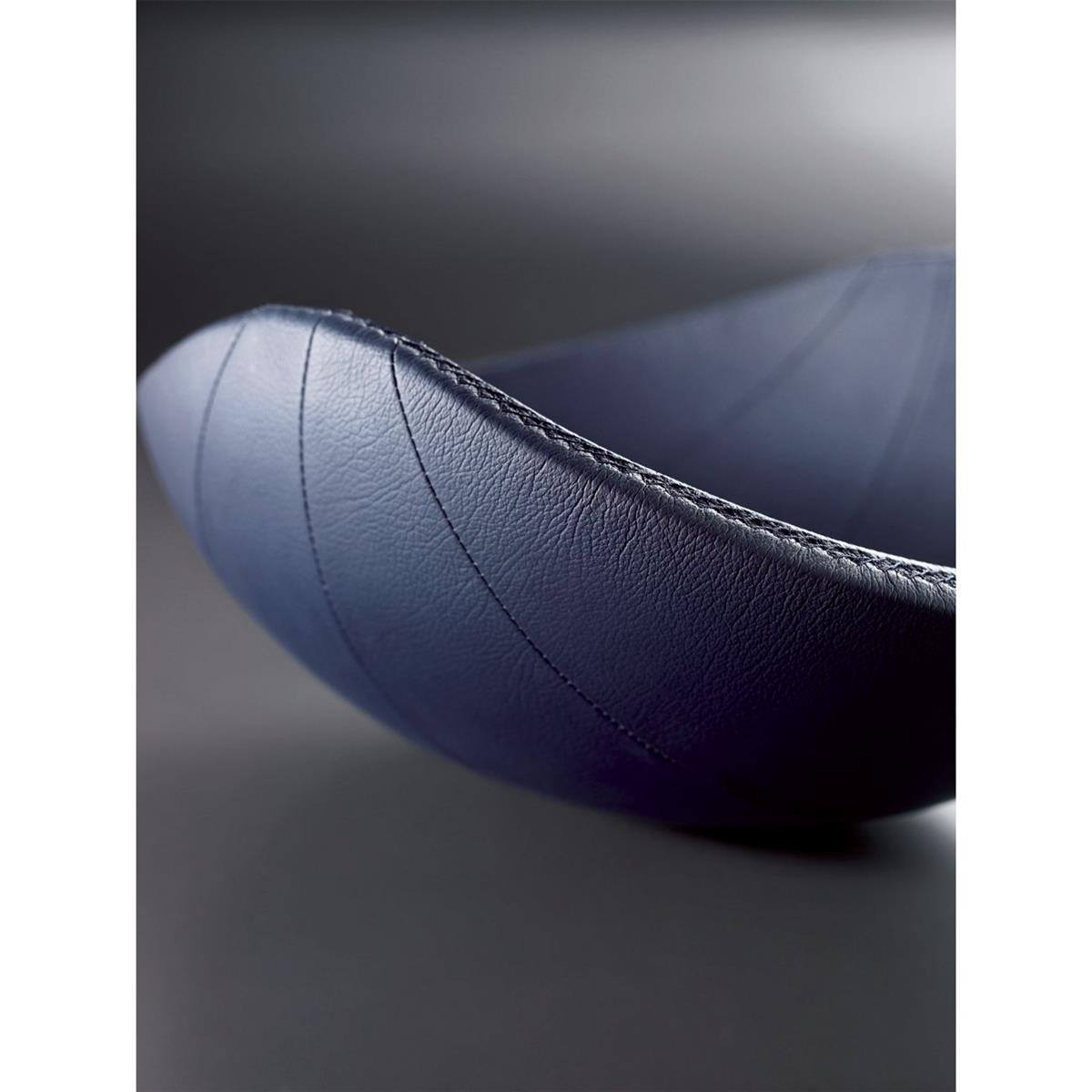 NINNAANNA Table Centerpiece - 100% BLUE Leather Upholstery