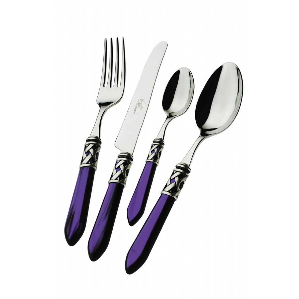 ALADDIN Cutlery Set - 24 Pieces - Blue / Transparent