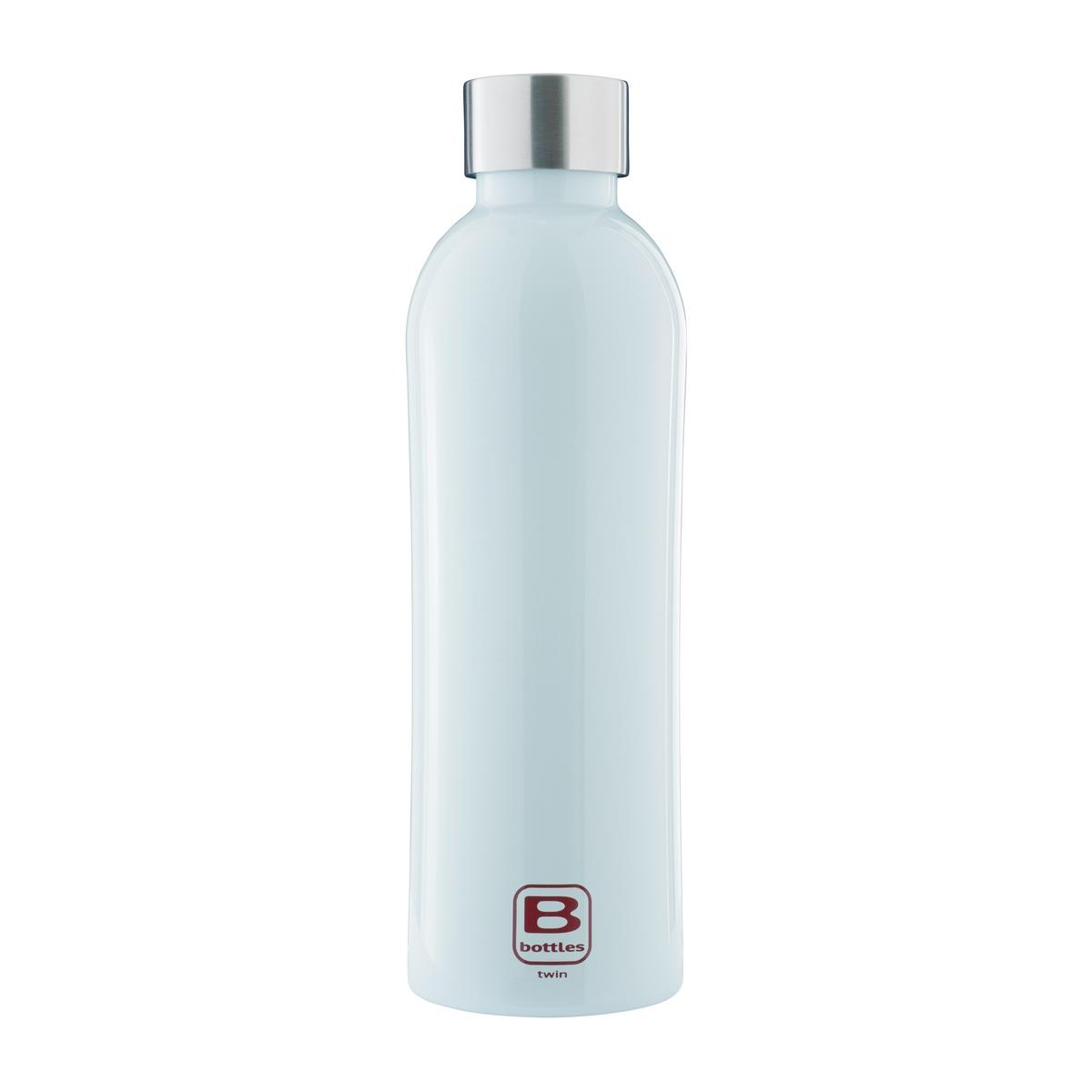 B Bottles Twin – Hellblau – 800 ml – Doppelwandige Thermoflasche aus 18/10 Edelstahl