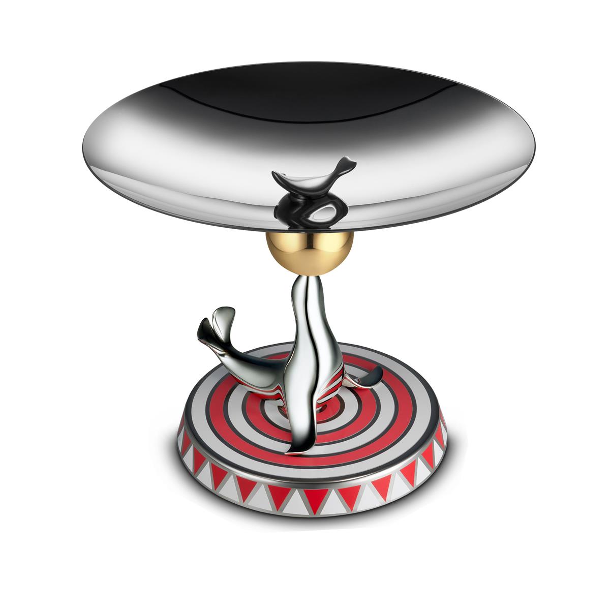the seal cake stand in 18/10 stainless steel limited series of 999 numbered pieces