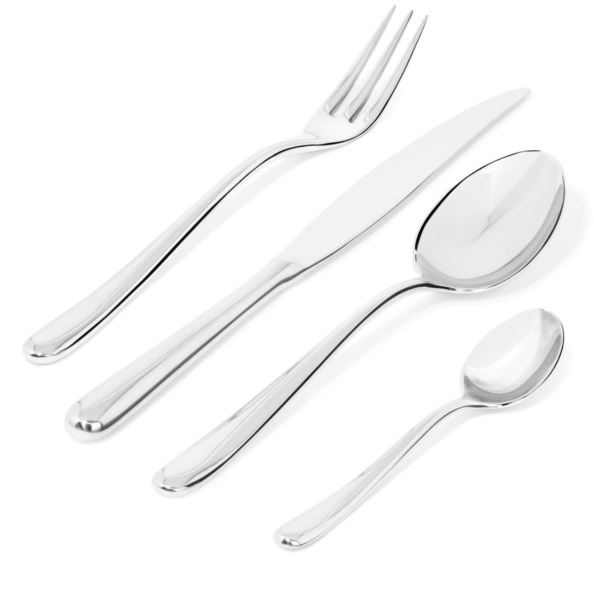 Alessi-Caccia Cutlery set in 18/10 stainless steel
