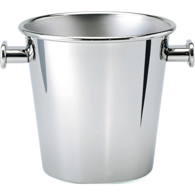 Alessi-Cooler with handles for two bottles in 18/10 stainless steel