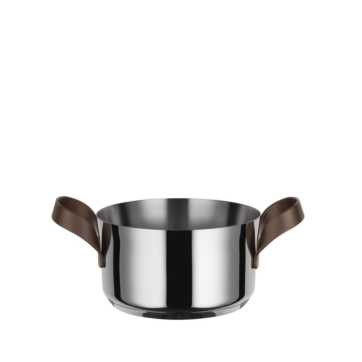 photo Alessi-edo Casserole with two handles in 18/10 stainless steel suitable for induction