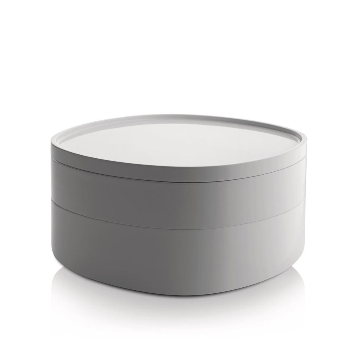 photo Alessi-Birillo Bathroom container with compartments in PMMA, white With lid
