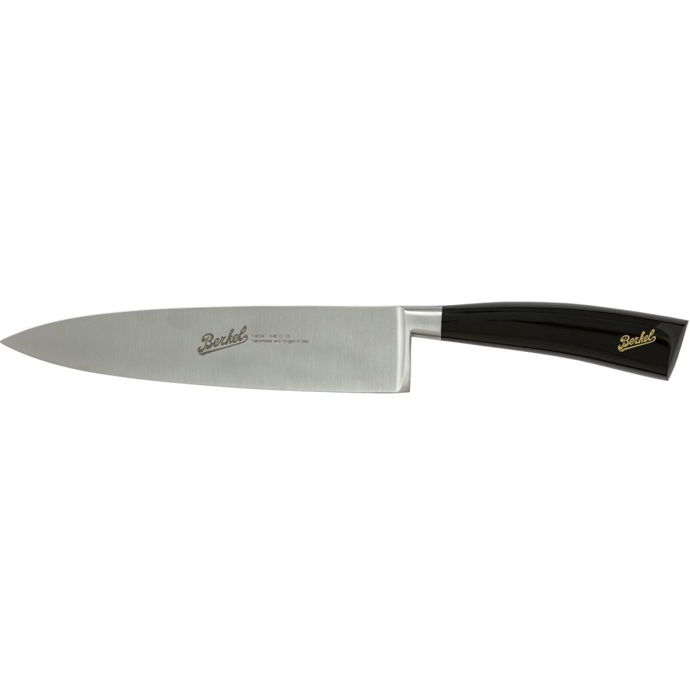 faca elegance preto brilhante - faca de cozinha 20 cm