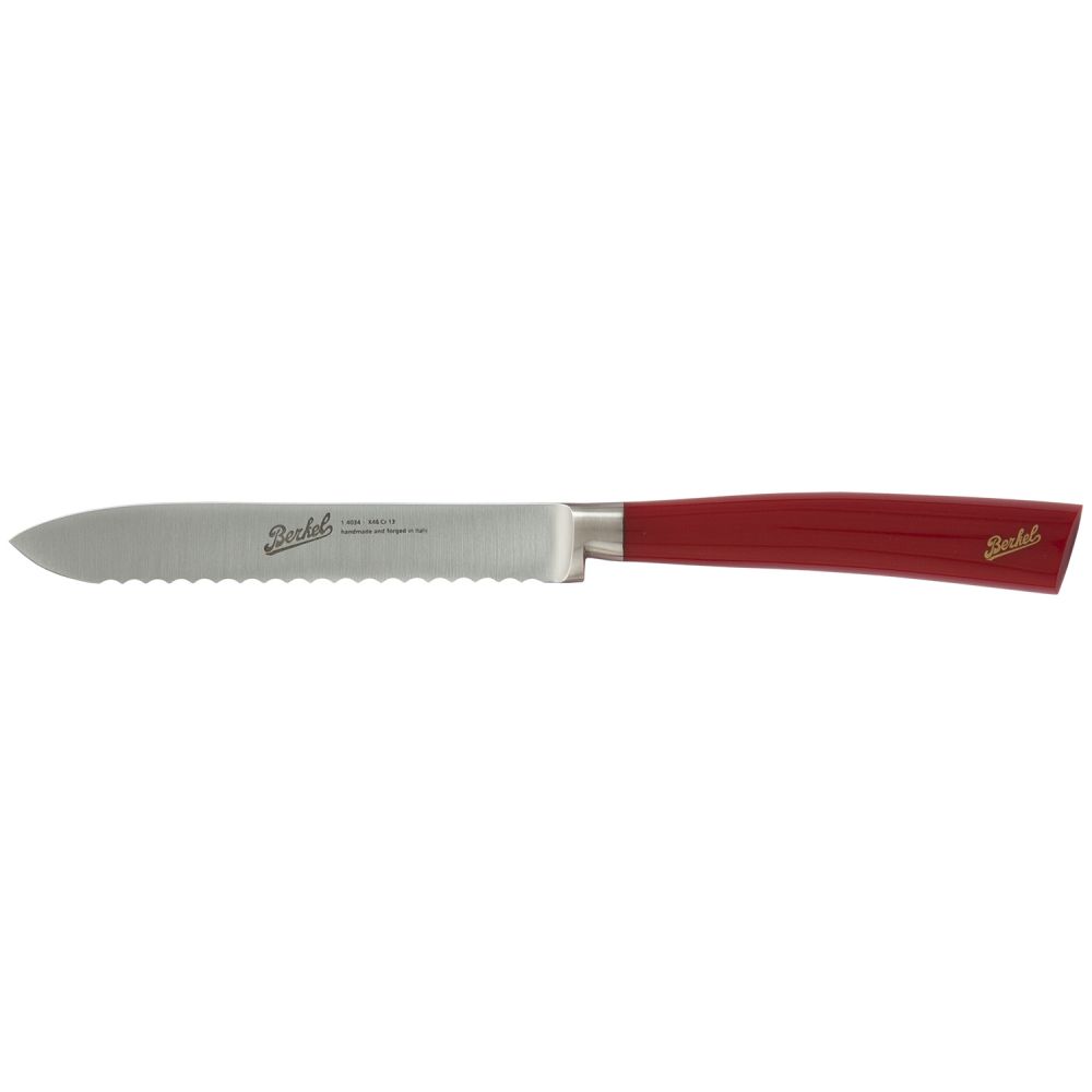 elegance red knife - multipurpose knife 12 cm