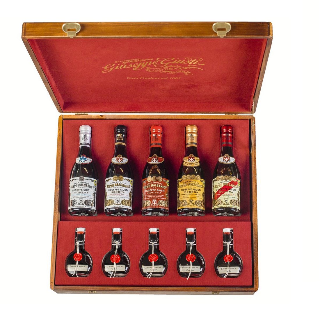 Balsamic Vinegar of Modena IGP - 3 Gold Medals - Anforina Modenese in a 250 ml hatbox