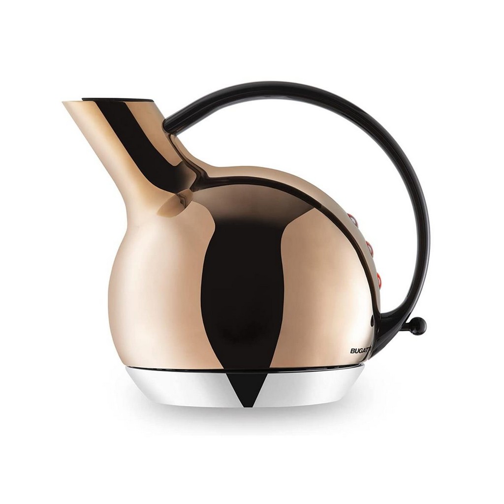 giulietta, electric kettle in 18/10 stainless steel - 1.2 l - rose gold